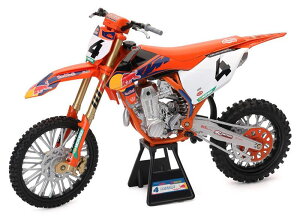 Red Bull���b�h�u�� KTM 450SX-F #4 �`�F�C�X�E�Z�N�X�g�� �o�C�N �͌^ / NEW-RAY 1/6 �~�j�J�[ �͌^