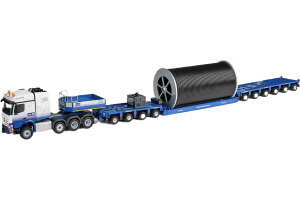 Ramonat Mercedes Benz�����Z�f�X�x���c Goldhofer�S�[���h�z�[�t�@�[ Cable drum transporter�P�[�u���h�����A���� �g���b�N �͌^ /Conrad 1/50
