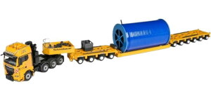 Schmidbauer MAN TGX Goldhofer�S�[���h�z�[�t�@�[ cable drum transporter�P�[�u���h�����A���� ���݋@�B �͌^ /Conrad 1/50
