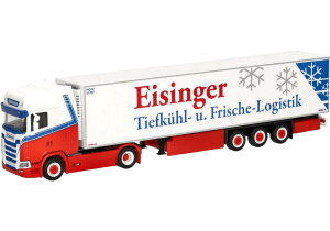 Eisinger Scania�X�J�j�A CS20HD reefer semitrailer�①�Z�~�g���[���[ �g���b�N �͌^ /Herpa 1/87