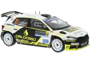 Rally Monte Carlo Skoda�V���R�_ Fabia RS Rally2 No.21 N. Gryazin K. Aleksandrov �~�j�J�[ /IXO 1/43