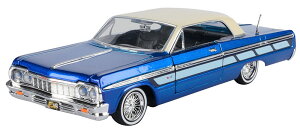 Chevrolet�V�{���[ Impala 1964 Metallic Blue and Cream / Motor Max 1/24 �~�j�J�[ �͌^