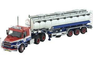 A. v. d. Wouw Scania�X�J�j�A T42 Torpedo tanker semitrailer�^���J�[�Z�~�g���[���[ �g���b�N �͌^ /Tekno 1/50