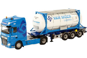 Van Moer DAF XF Super Space Cab MY2017 4x2 tanker semitrailer�^���J�[�Z�~�g���[���[ �g���b�N �͌^ /WSI 1/50
