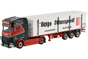 Top Transport Scania�X�J�j�A S Highline CS20H belt semitrailer�x���g�Z�~�g���[���[ �g���b�N �͌^ /WSI 1/50