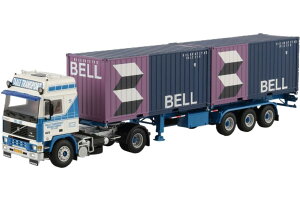Taale Transport Volvo�{���{ F12 Globetrotter 20ft container semitrailer�R���e�i�Z�~�g���[���[ �g���b�N �͌^ /WSI 1/50