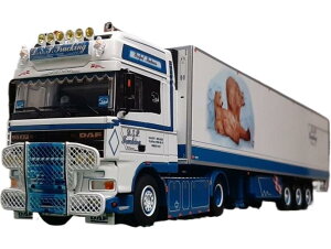 D.S.P. Trucking DAF 95XF SSC reefer semitrailer�①�Z�~�g���[���[ �g���b�N �͌^ /WSI 1/50