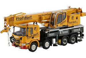 Flossdorf Scania�X�J�j�A P Low CP20 8x4 Liebherr���[�v�w�� LTF 1060-4.1 mobile crane���o�C���N���[�� ���݋@�B �͌^ /WSI 1/50