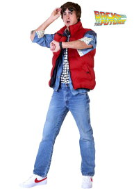 バックトゥザ・フューチャー マーティ・マクフライ メンズ コスチューム 5点セット 大人用 男性用 ハロウィン 仮装 衣装