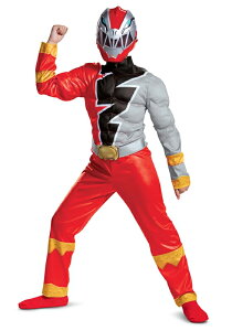 パワーレンジャー ダイノ・フューリー レッドレンジャー スーパー戦隊 コスチューム キッズ用 2点セット /キッズ用 コスプレ衣装　(結婚式、仮装、ハロウィン） 子供用　男の子