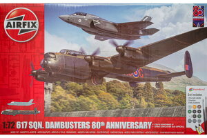 Lockheed F 35B Lightning II & Avro Lancaster B Mk.III 617 SQN Dambusters 80th Anniversary �g�ݗ��ăv�����L�b�g�͌^�Z�b�g /Airfix�G�A�t�B�b�N�X 1/72