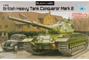 Conqueror Mark 2 Black Label British Heavy Tank / Dragon�h���S�� 1/35 �g�ݗ��ăv�����L�b�g�͌^