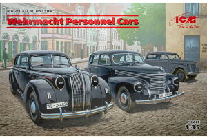 Wehrmacht Personnel Cars Kadett K38 Saloon Kapitan Saloon Admiral Saloon �g�ݗ��ăv�����L�b�g�͌^ �~���^���[ /ICM 1/3