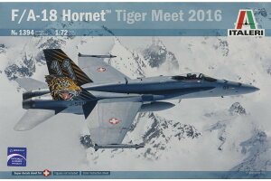 McDonnell Douglas�}�N�h�l���_�O���X F/A18 Hornet�z�[�l�b�g Tiger Meet 2016 /Italeri�C�^���� 1/72 �g�ݗ��ăv�����L�b�g�͌^
