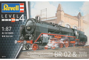 Express Locomotive BR 02 Tender 2 2 T 30 �}�s�@�֎� �e���_�[ �g�ݗ��ăv�����L�b�g�͌^ /Revell���x�� 1/87