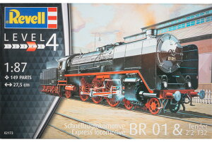 Express Locomotive BR 01 Tender 2 2 T 32 �}�s�@�֎� �e���_�[ �g�ݗ��ăv�����L�b�g�͌^ /Revell���x�� 1/87