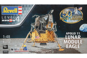 Apollo 11 Lunar Module Eagle 50���N�L�O �g�ݗ��ăv�����L�b�g�͌^ /Revell 1/48