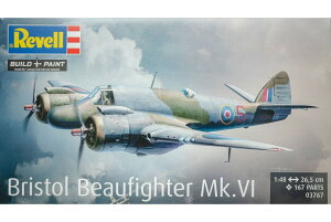 Bristol Beaufighter Mk.VI �u���X�g�� �{�[�t�@�C�^�[ �g�ݗ��ăv�����L�b�g�͌^ �퓬�@ /Revell 1/48