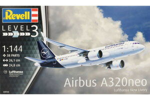 Airbus�G�A�o�X A320 Neo Lufthansa New Livery���t�g�n���U�V�h�� �g�ݗ��ăv�����L�b�g�͌^ /Revell 1/144