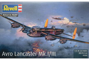 Avro Lancaster Mk.I/III �A�u�� �����J�X�^�[ �g�ݗ��ăv�����L�b�g�͌^ ��s�@ /Revell 1/72