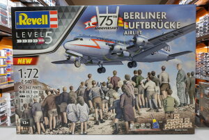 C-54D 75th Anniversary Berliner Luftbruecke Airlift 75���N�L�O �g�ݗ��ăv�����L�b�g�͌^ ��s�@ /Revell 1/72