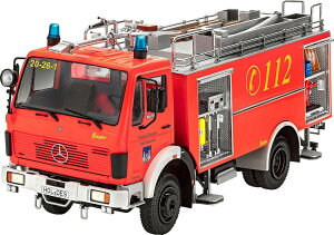 Mercedes Benz�����Z�f�X�x���c 1625 TLF 24/50 fire engine ���h�� �g�ݗ��ăv�����L�b�g�͌^ /Revell���x�� 1/24