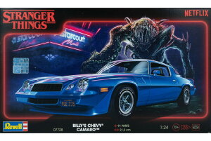 Stranger Things �X�g�����W���[�V���O�X Billy's Chevy�V�{���[ Camaro�J�}�� Z-28 �g�ݗ��ăv�����L�b�g�͌^ �J�[���f�� /Revell 1/24