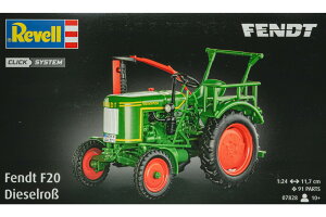 Fendt�t�F���g F20 Dieselross Traktor click system �g�ݗ��ăv�����L�b�g�͌^ /Revell���x�� 1/24