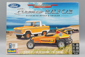 Ford�t�H�[�h Bronco Half Cab with dune buggy x trailer �g�ݗ��ăv�����L�b�g�͌^ /Revell���x�� 1/25
