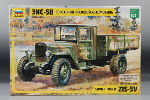 ZiS�W�X 5V Military Truck�R�p�g���b�N �g�ݗ��ăv�����L�b�g�͌^ /Zvezda�Y�x�Y�_ 1/35