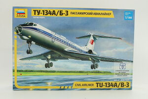 Tu 134A/B 3 ���q�@ /Zvezda�Y�x�Y�_ 1/144 �g�ݗ��ăv�����L�b�g�͌^
