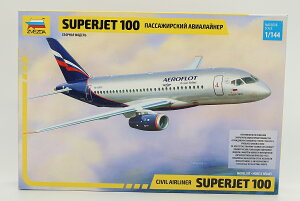 Sukhoi�X�z�[�C Superjet 100 ���q�@ /Zvezda�Y�x�Y�_ 1/144 �g�ݗ��ăv�����L�b�g�͌^