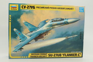 Su27UB Flanker C Russian Combat Trainer Aircraft ���V�A�퓬���K�@Su27UB�t�����J�[C �g�ݗ��ăv�����L�b�g�͌^ /Zvezda�Y�x�Y�_ 1/72