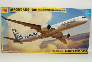 Airbus�G�A�o�X A350-1000 �g�ݗ��ăv�����L�b�g�͌^ ��s�@ /ZVEZDA 1/144