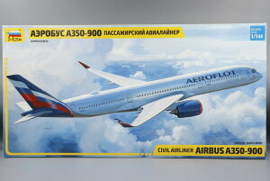 Airbus A350-900 �G�A�o�X �g�ݗ��ăv�����L�b�g�͌^ ��s�@ /ZVEZDA 1/144