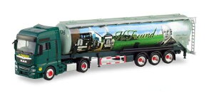 Herpa Spedition Freund MAN TGX XXL Euro 6c Silo-Tractor Trailer 311472 /Herpa 1/87 ~j`A gbN ݋@B͌^ Hԗ