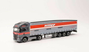 Herpa Hiller Logistik Iveco S-Way Schmitz EcoFlex Z~g[[ 315548 /Herpa 1/87 ~j`A gbN ݋@B͌^ Hԗ