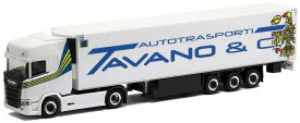 Herpa Tavano Autotransporti Scania CR HD Medi refrigerated box trailer 401934 /Herpa 1/87 ミニチュア トラック 建設機械模型 工事車両