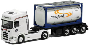 Herpa Hugelshofer Scania CR 20 HD 20ft tank container trailer 5055 /Herpa 1/87 ミニチュア トラック 建設機械模型 工事車両