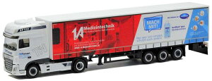 Herpa TN Transport "1 A medical technology" DAF XF SSC Euro 6c curtain tarpaulin trailer 5101 /Herpa 1/87 ミニチュア トラック 建設機械模型 工事車両