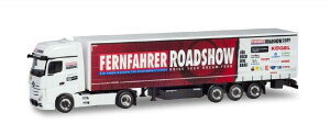 Herpa Fernfahrer - Truck Grand Prix 2019 Mercedes Benz Actros Gigaspace curtainside Z~g[[ 937078 /Herpa 1/87 ~j`A gbN ݋@B͌^ Hԗ