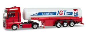 Herpa IGT MAN TGX XXL Euro 6c gas tank truck 938167 /Herpa 1/87 ミニチュア トラック 建設機械模型 工事車両