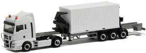 Herpa MAN TGX XLX Euro 6 Hammar side loader 20ft container white BM945233 /Herpa 1/87 ~j`A gbN ݋@B͌^ Hԗ