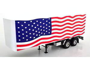 y\z TRAILER FOR TRUCK STARS & STRIPES LIVERY - RIMORCHIO / Roadking 1/18 ݋@B͌^~j`A