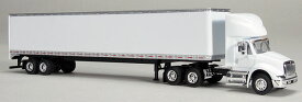International 8600 Tractor Trailer in Blank White with Single Rear Door /SPEC-CAST 1/64 ミニチュア トラック 建設機械模型 工事車両