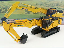 KOMATSUコマツ PC450LC ESCAVATORE CINGOLATO - TRACTOR EXCAVATOR - YELLOW BLACK /Universal-Hobbies 1/50 建設機械模型ミニチュア