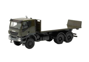 ドイツ連邦 Iveco Trakker 6x6 ロールオフ/ Herpa 1/87 模型 ミニカー
