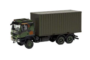 Bundeswehr Iveco Trakker 20ft Rei/ Herpa 1/87 ͌^ ~jJ[