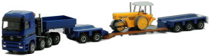Mercedes Benz Actros LH ローローダー + 荷物/ Herpa 1/87 模型 ミニカー