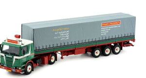 Rynart Scania 142 Curtain Tarpaulin Semitrailer 77058 g[[ gbN /Tekno 1/50 ݋@B͌^ ~j`A